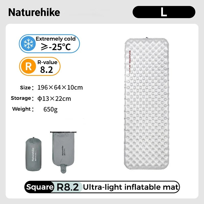 Naturehike R8.2 Ultralight Inflatable Mattress for Extreme Winter