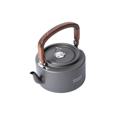 MOUNTAINHIKER  Wooden Handle Portable Outdoor Kettle 1.4L
