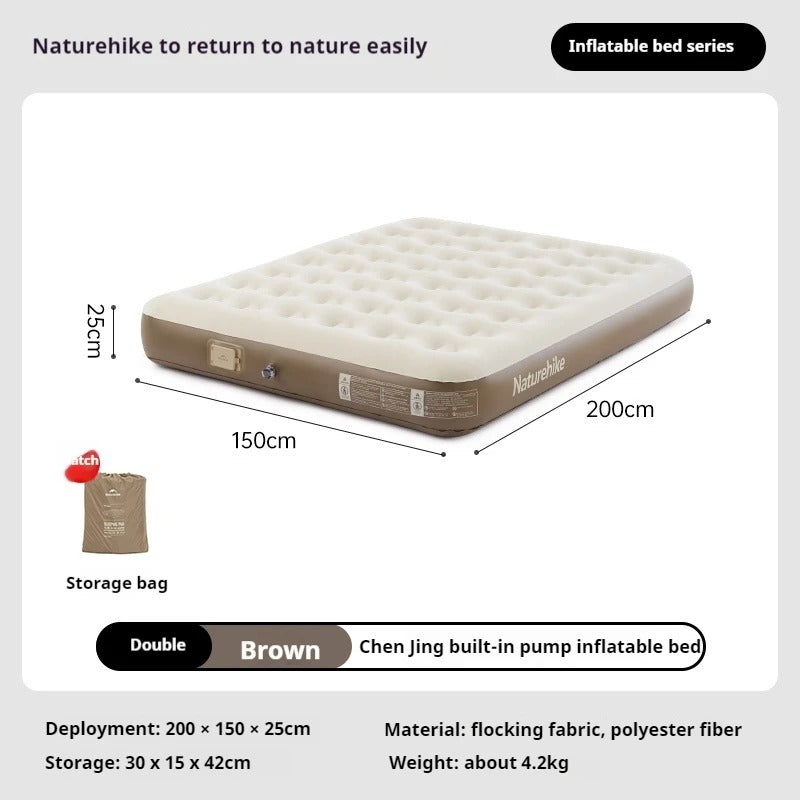 Naturehike 25CM Outdoor Camping Mattress with Built-in Pump