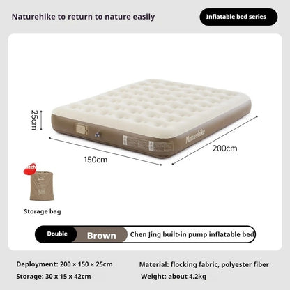 Naturehike 25CM Outdoor Camping Mattress with Built-in Pump