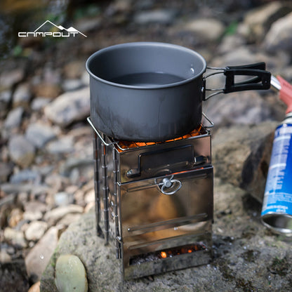 CAMPOUT camping stainless steel wood stove