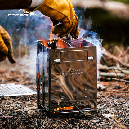 CAMPOUT camping stainless steel wood stove