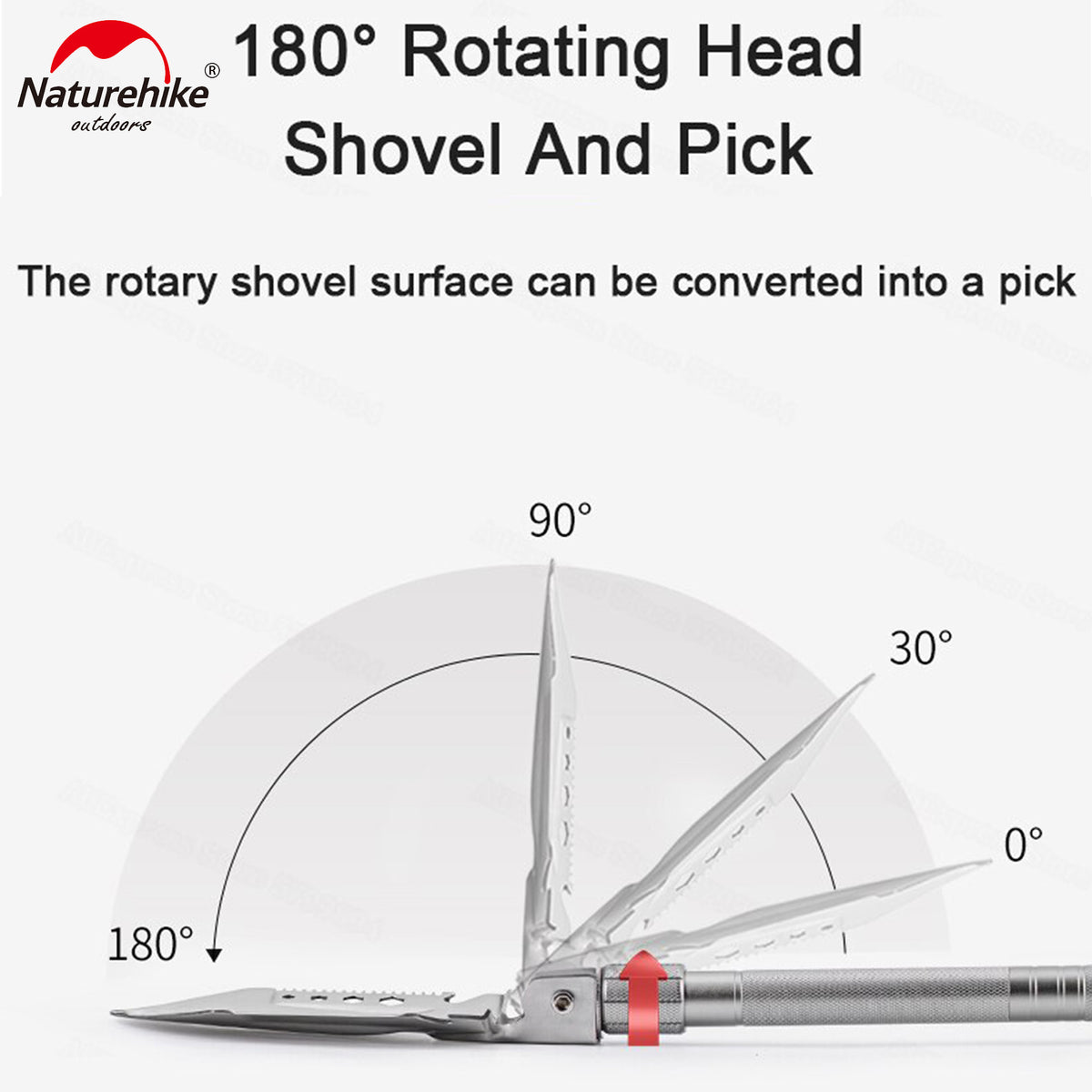 Naturehike Heavy-Duty Foldable Camping Survival Shovel