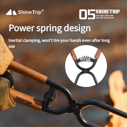 ShineTrip Outdoor Camping Fire Poker Clamp Large