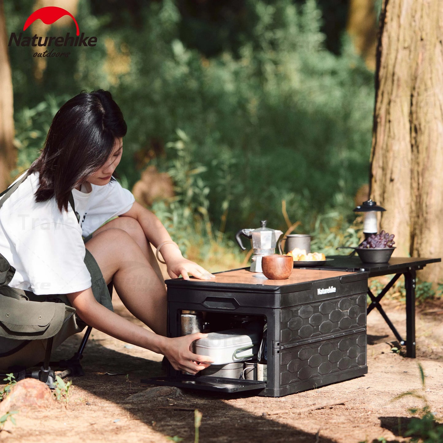 Naturehike Foldable Storage Box With Camping Table