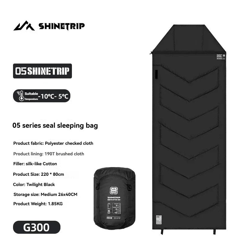 ShineTrip Envelope Sleeping Bag 4-Season G300