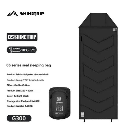 ShineTrip Envelope Sleeping Bag 4-Season G300