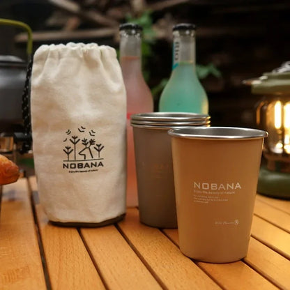 NOBANA 350ML Outdoor 4pcs Cup Set