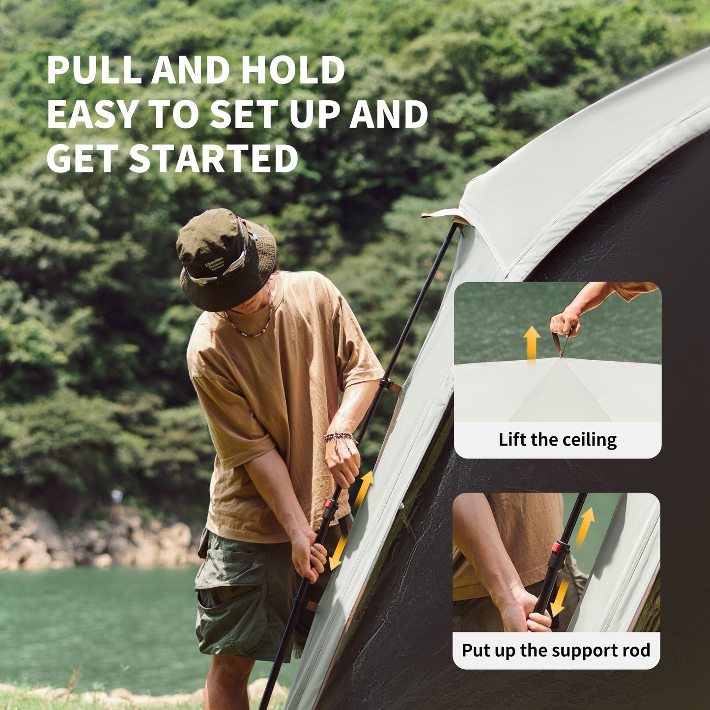 Naturehike Dome 4-sided Pop-Up Canopy Tent