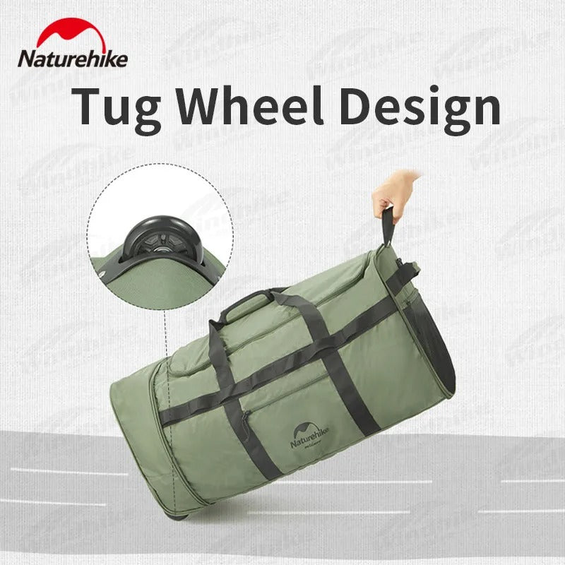 Naturehike 88L Camping Equipment Storage Bag with Wheels