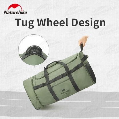 Naturehike 88L Camping Equipment Storage Bag with Wheels