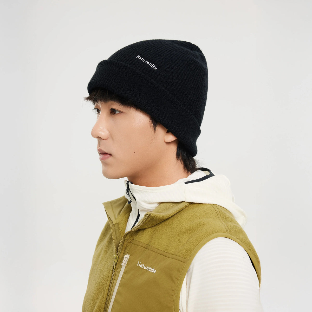 Naturehike Wide-Brimmed Wool Knitted Windproof Unisex Outdoor Winter Warm Cap