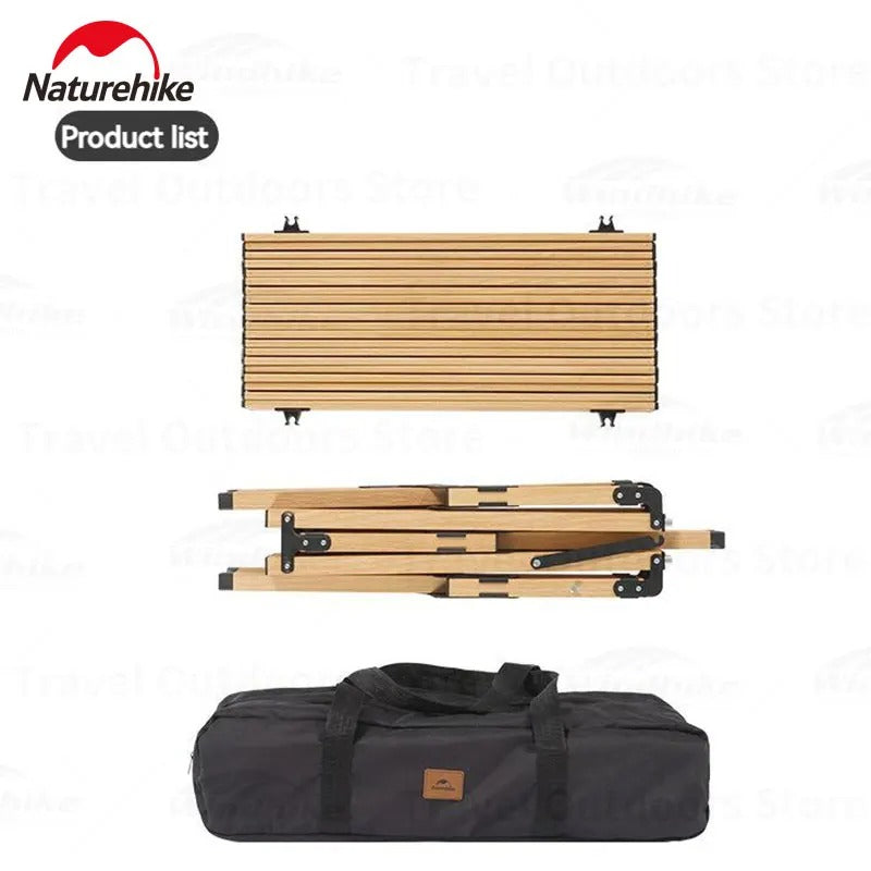 Naturehike L01 Aluminum Alloy Oak Egg Roll Table LARGE