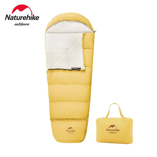 Naturehike Outdoor Camping Extendable Growing Children Cotton Sleeping Bag for Kids