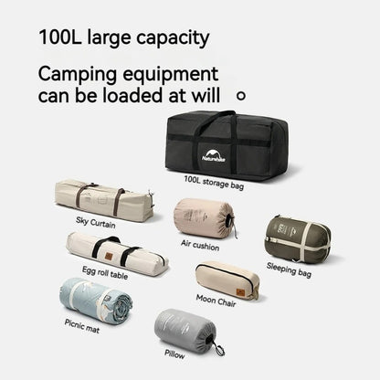 Naturehike 100L Outdoor Folding Large Capacity Camping Equipment Storage Duffle Bag