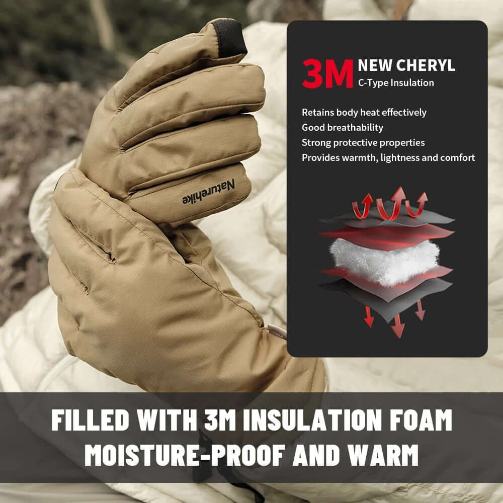 Naturehike Outdoor Warm Winter Gloves Touch Screen