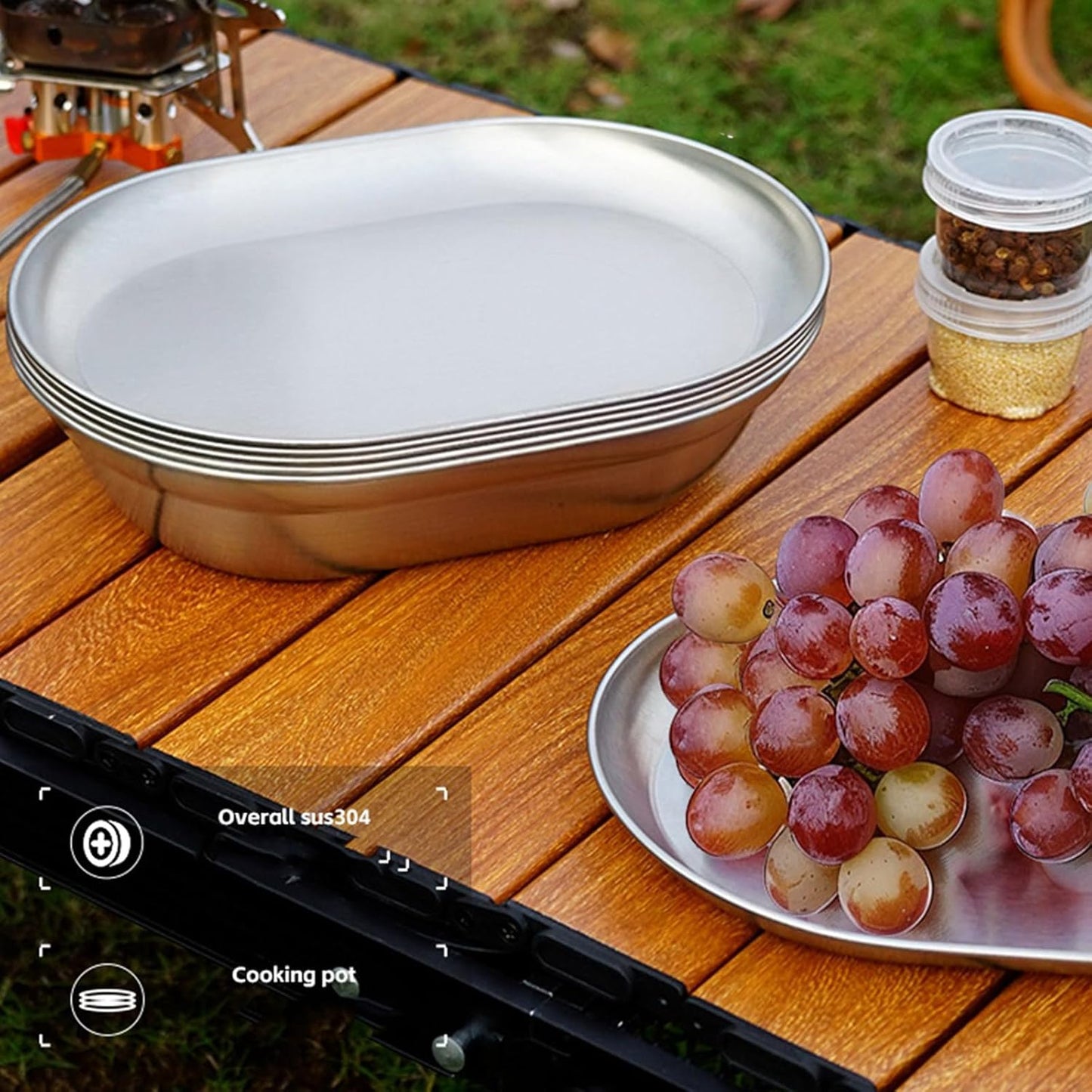 NOBANA CLS Portable Camping 10pcs Tableware Set