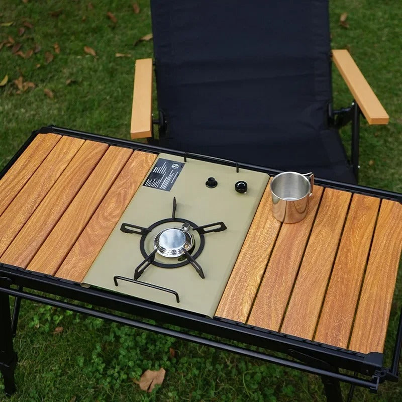 CLS Camping Outdoor IGT Folding Table With Stove or BBQ Grill