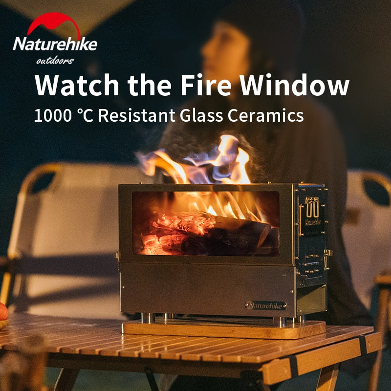 Naturehike Tabletop Portable Stainless Steel Wood Burning Split Stove