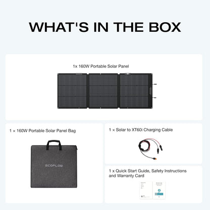 ECOFLOW 160W Watt Portable Solar Panel