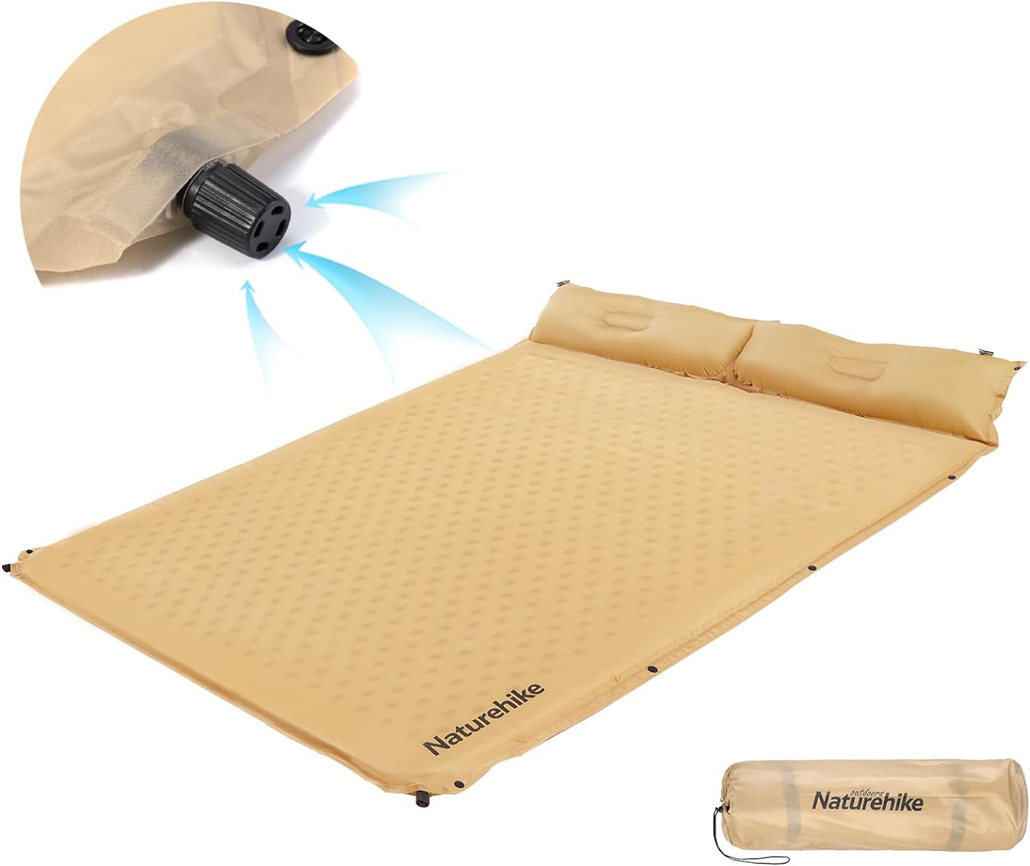 Naturehike-Automatic Inflatable Mattress for 2 Persons