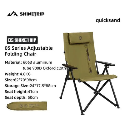 Shinetrip Outdoor Portable Foldable Four-Speed Adjustable Chair