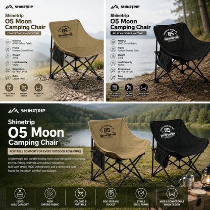ShineTrip Portable Foldable Moon Chair