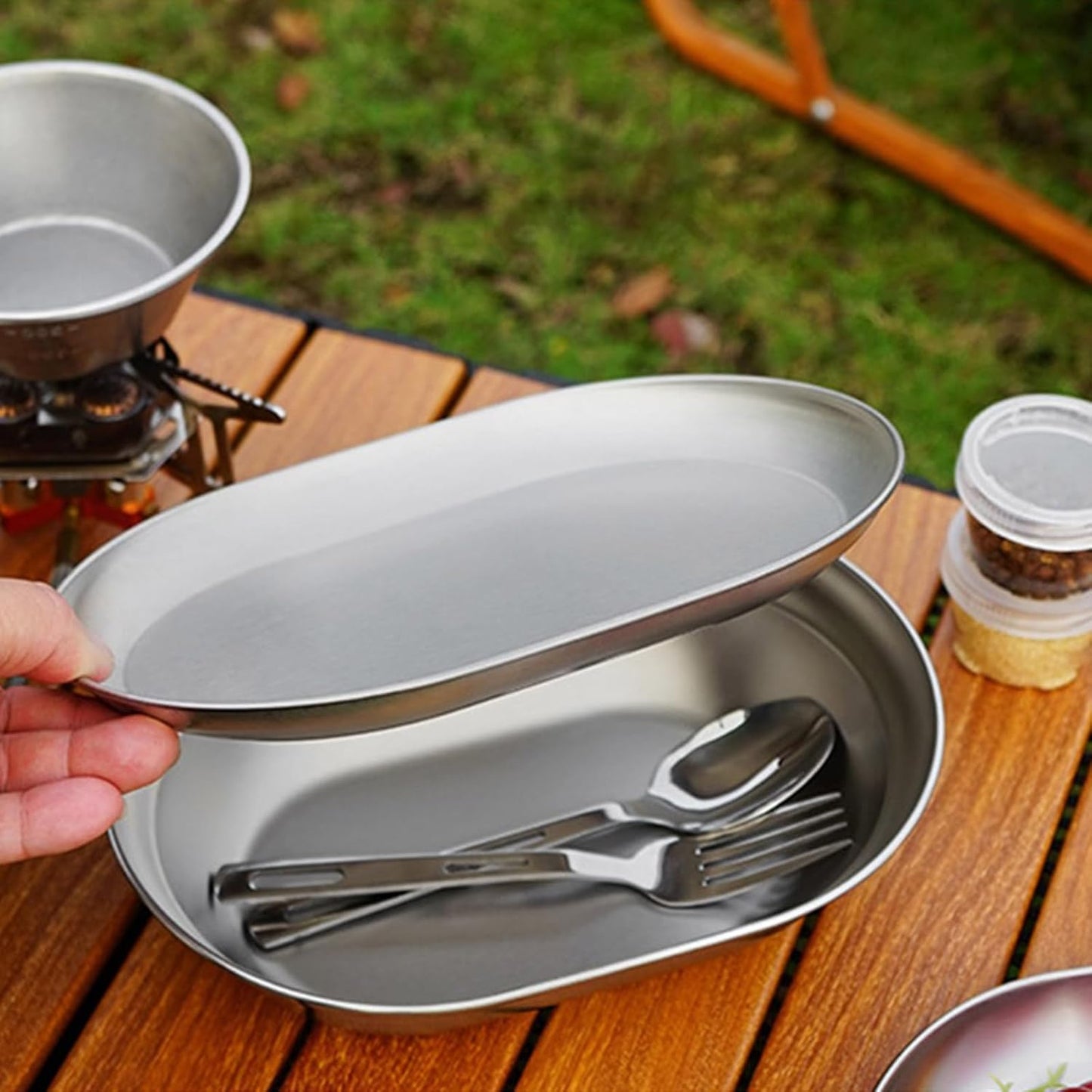 NOBANA CLS Portable Camping 10pcs Tableware Set