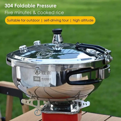 Camping  Stainless Steel Pressure Cooker 2.3L