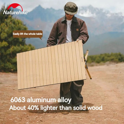 Naturehike L01 Aluminum Alloy Oak Egg Roll Table LARGE