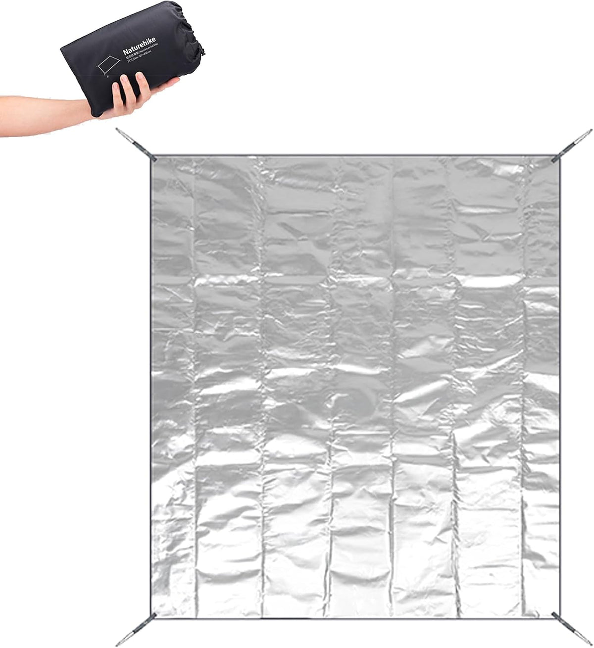 Naturehike Camping XL Tent Mat PE Aluminium Foil Waterproof Folding Floor Mat