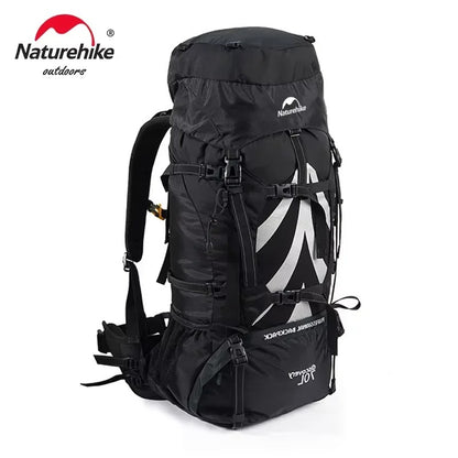 Naturehike 70L + 5L Hiking Backpack with Rain Cover Large Capacity