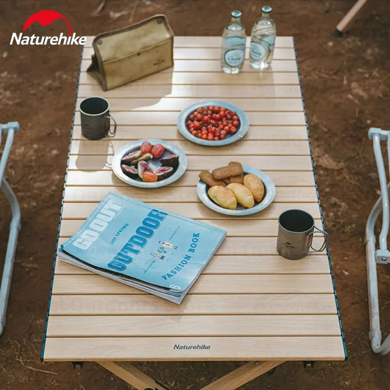 Naturehike L01 Aluminum Alloy Oak Egg Roll Table LARGE