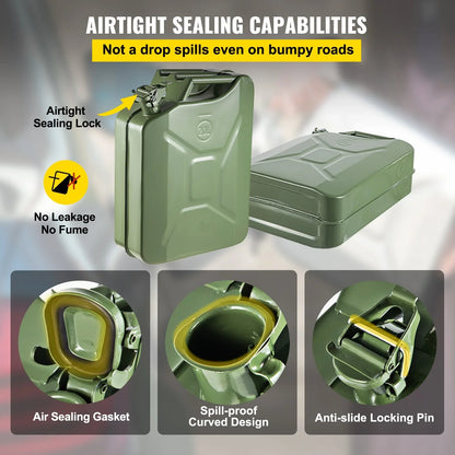 Portable Jerry Can 10L / 20L Capacity, Emergency Fuel Container