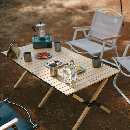 Naturehike L01 Aluminum Alloy Oak Egg Roll Table LARGE