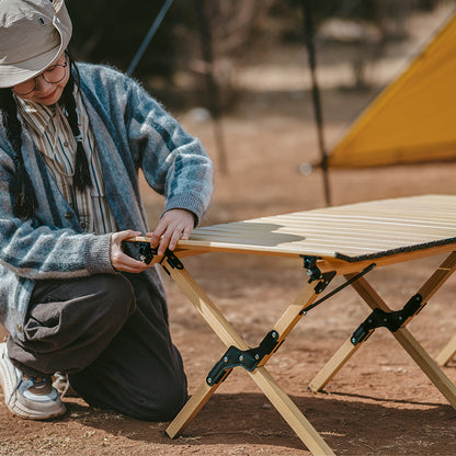 Naturehike L01 Aluminum Alloy Oak Egg Roll Table LARGE