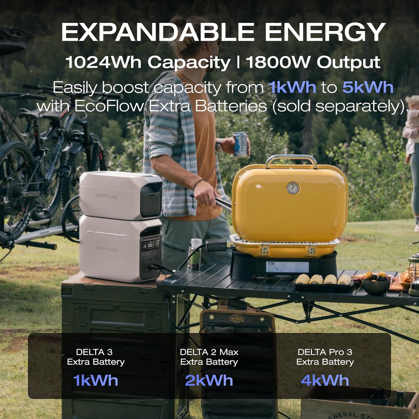 EcoFlow DELTA 3 Plus Portable Power Station 1800W (X-Boost 3200W)