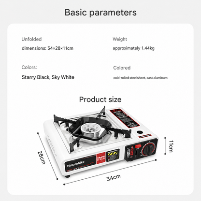 Naturehike Dark Star 2900W High-Power Portable Cassette Stove