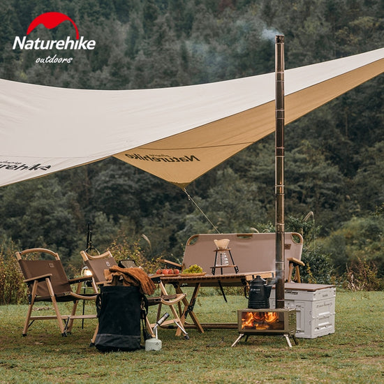 Naturehike Tabletop Portable Stainless Steel Wood Burning Split Stove