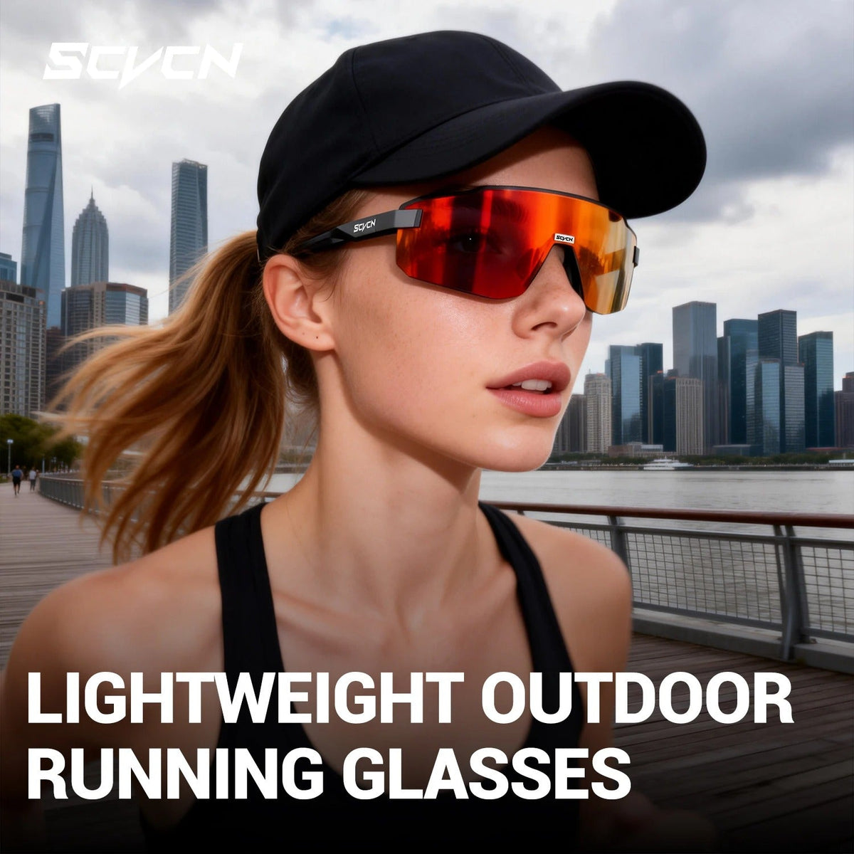 SCVCN UV400 Unisex Sport Outdoor Hiking Sunglasses S341B