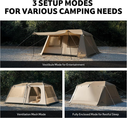 Naturehike VILLAGE 13  5-8 Person Family Camping Ridge Automatic Tent