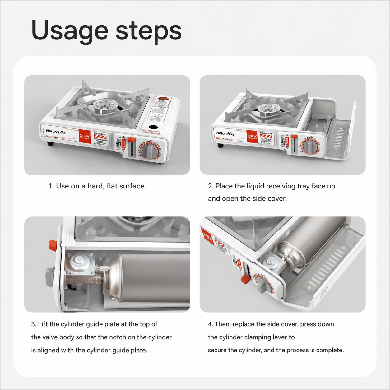 Naturehike Dark Star 2900W High-Power Portable Cassette Stove