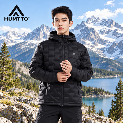 HUMTTO Men’s Lightweight Hooded Down Jacket – 38Y047A