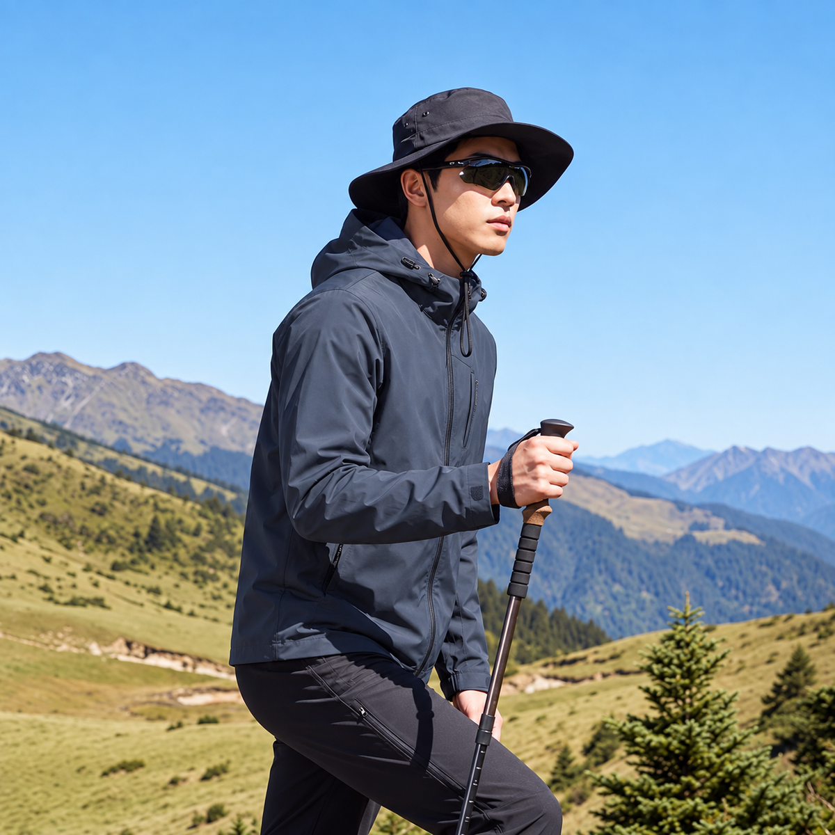 HUMTTO Men’s Lightweight Hooded Outdoor Jacket 39J910A