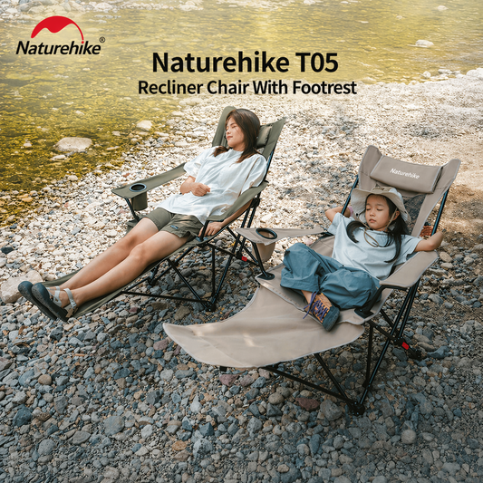 Naturehike T05 Recliner Chair with Footrest Camping Chair