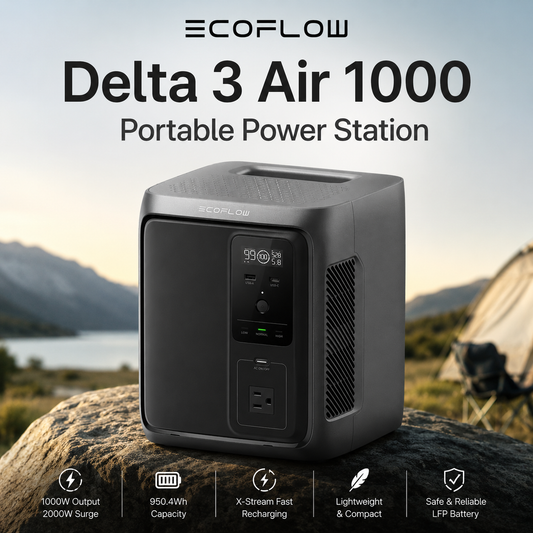 ECOFLOW Delta 3 Air 1000 Portable Power Station