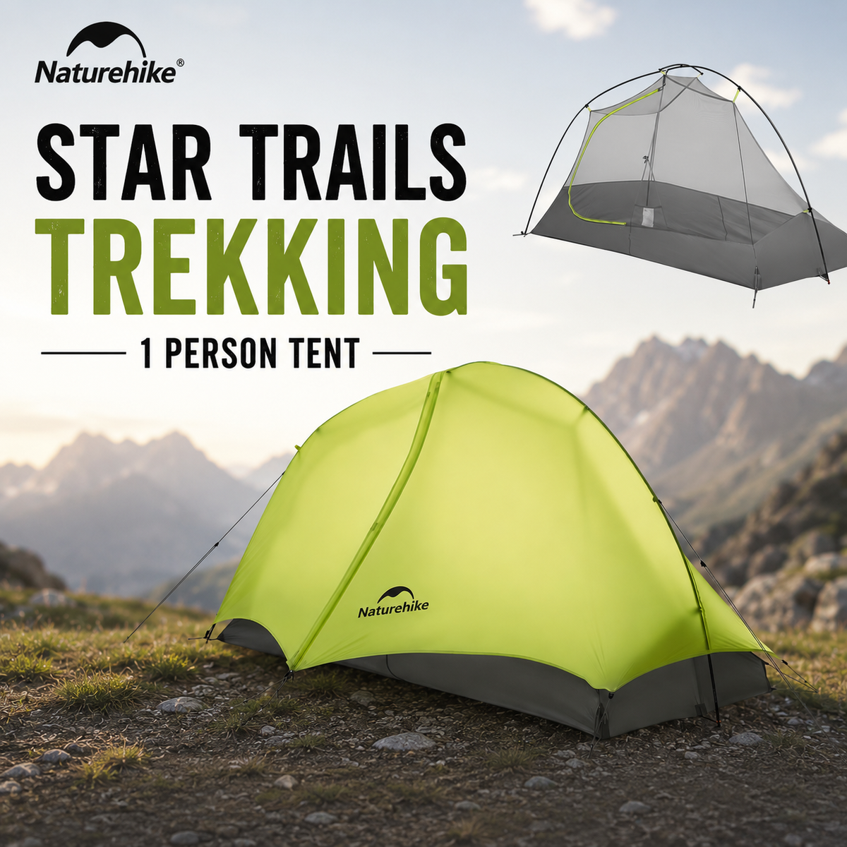 Naturehike Star Trail™ EXT 1-Person Ultralight Backpacking Tent