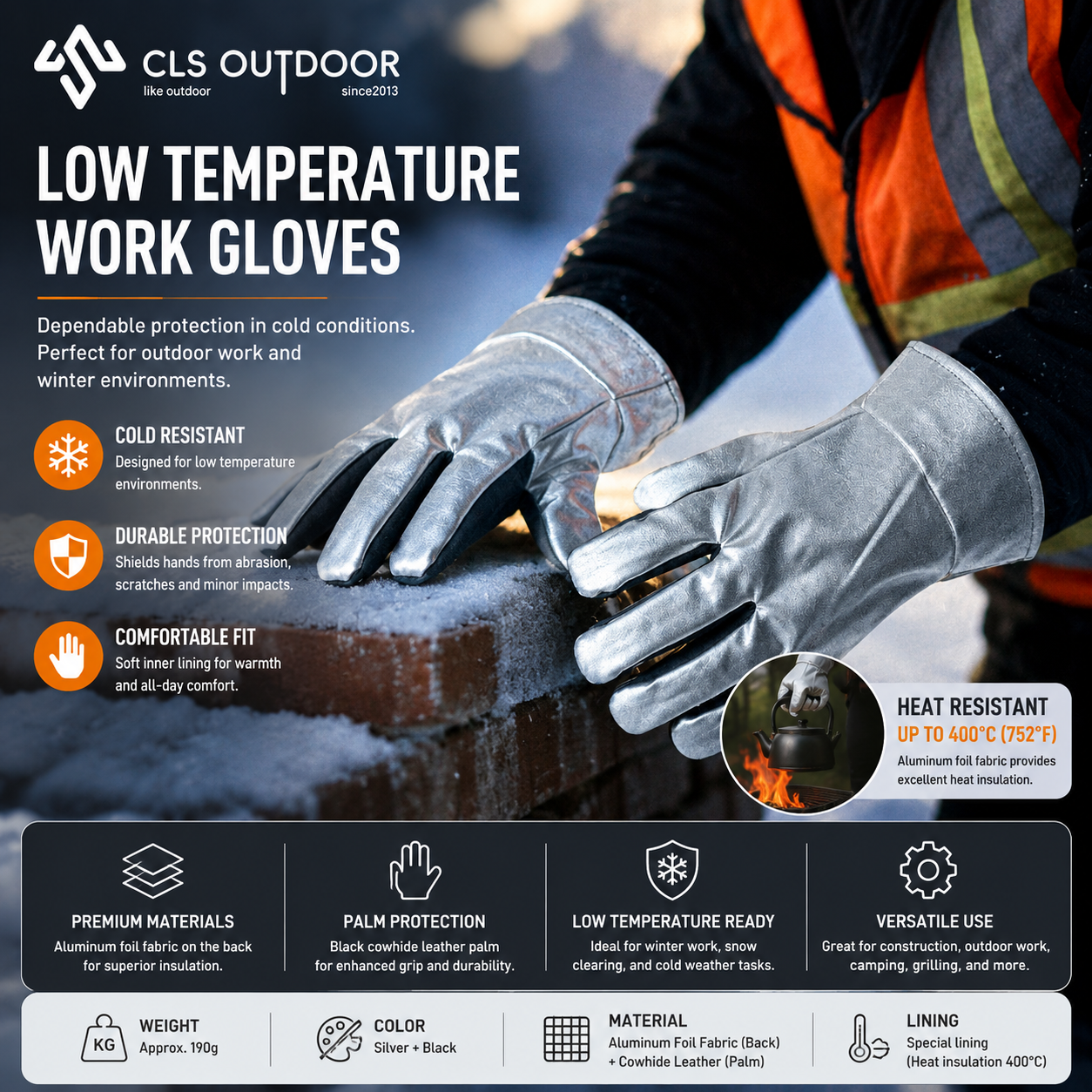Cls High Temperature Heat Resistant Gloves