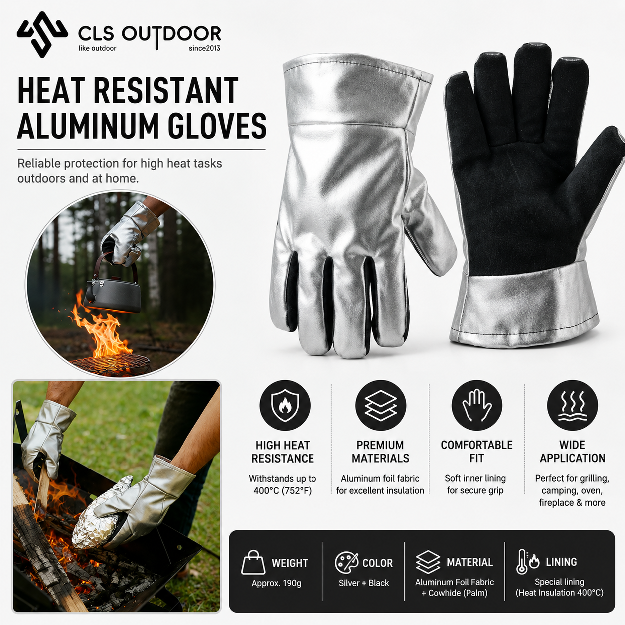 Cls High Temperature Heat Resistant Gloves