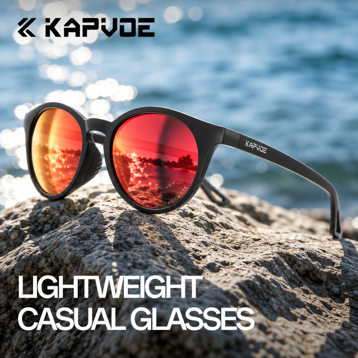 KAPVOE Polarized Sport Sunglasses For Hiking Outdoors K551